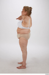 Whole Body Woman T poses Overweight Street photo references